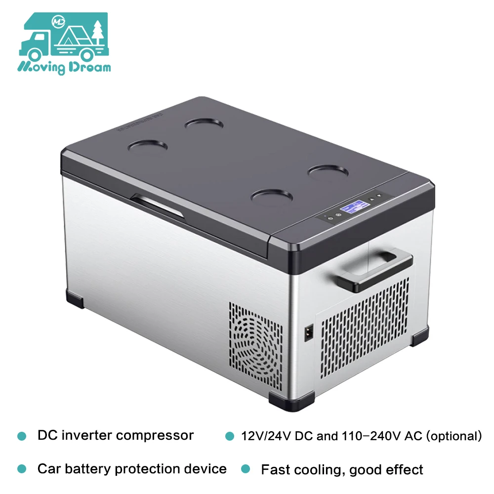 RV Accessory 25L 30L 40L DC12V/24V RV Vehicle Refrigerator Portable Car Fridge Compressor Freezer for Outdoor Camping