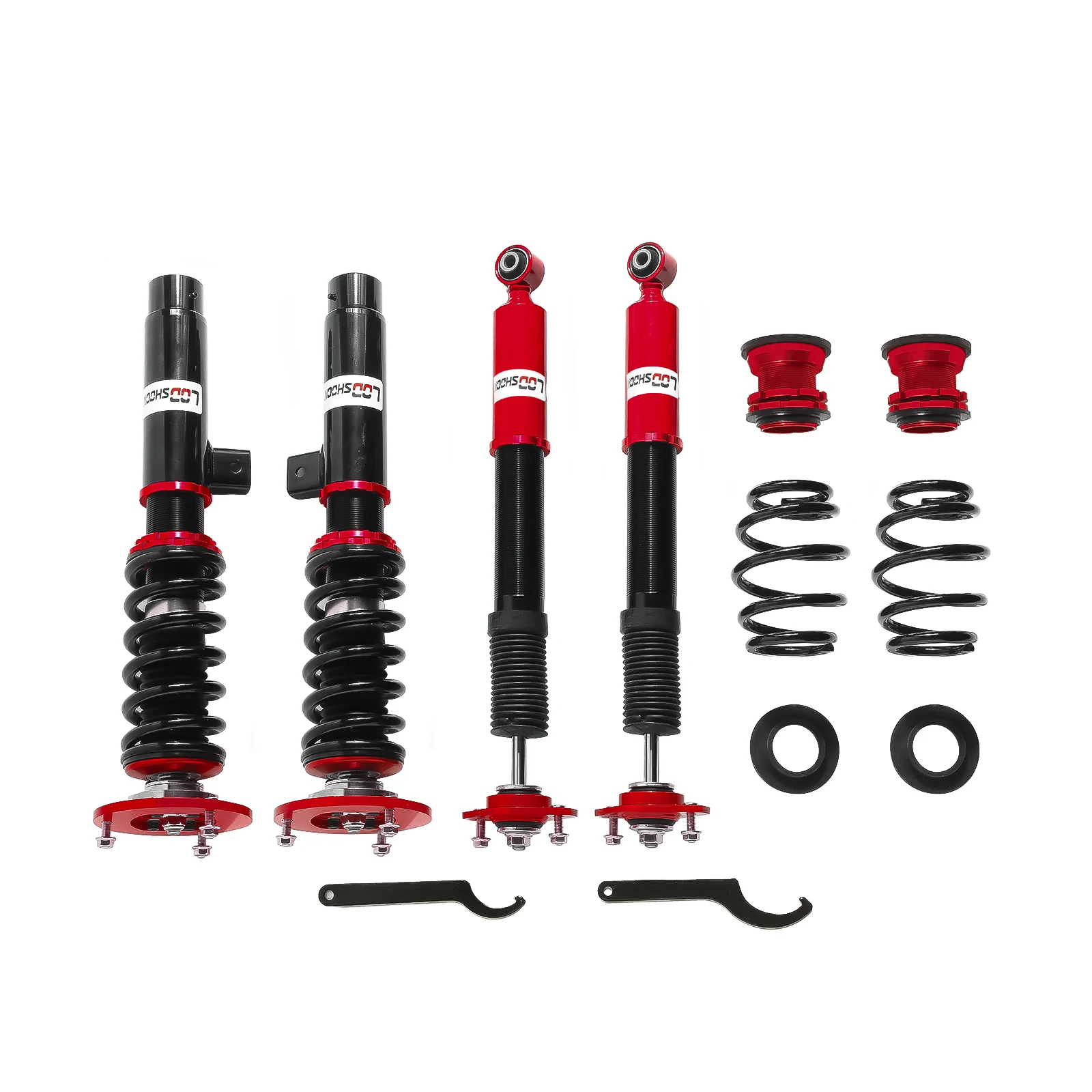 LODSHOCK Coilover Struts Spring Shocks FIT FOR BMW E46 3-Series 98-05 Adjustable Coilovers Suspension