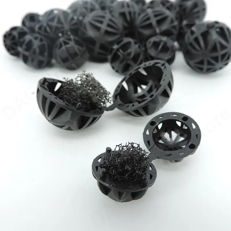 20pcs Black 16mm 26mm Aquarium Pond Reef Bio small Balls Fish Tank Air Pump Canister Biochemical Cotton Filter Sponge Media v