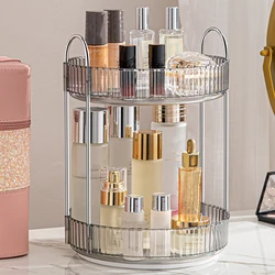 360 Rotating Makeup Organizer Large Capacity Cosmetic Organizer Transparent Multi-Layer Make Up Organizer Box Home Desktop Rack