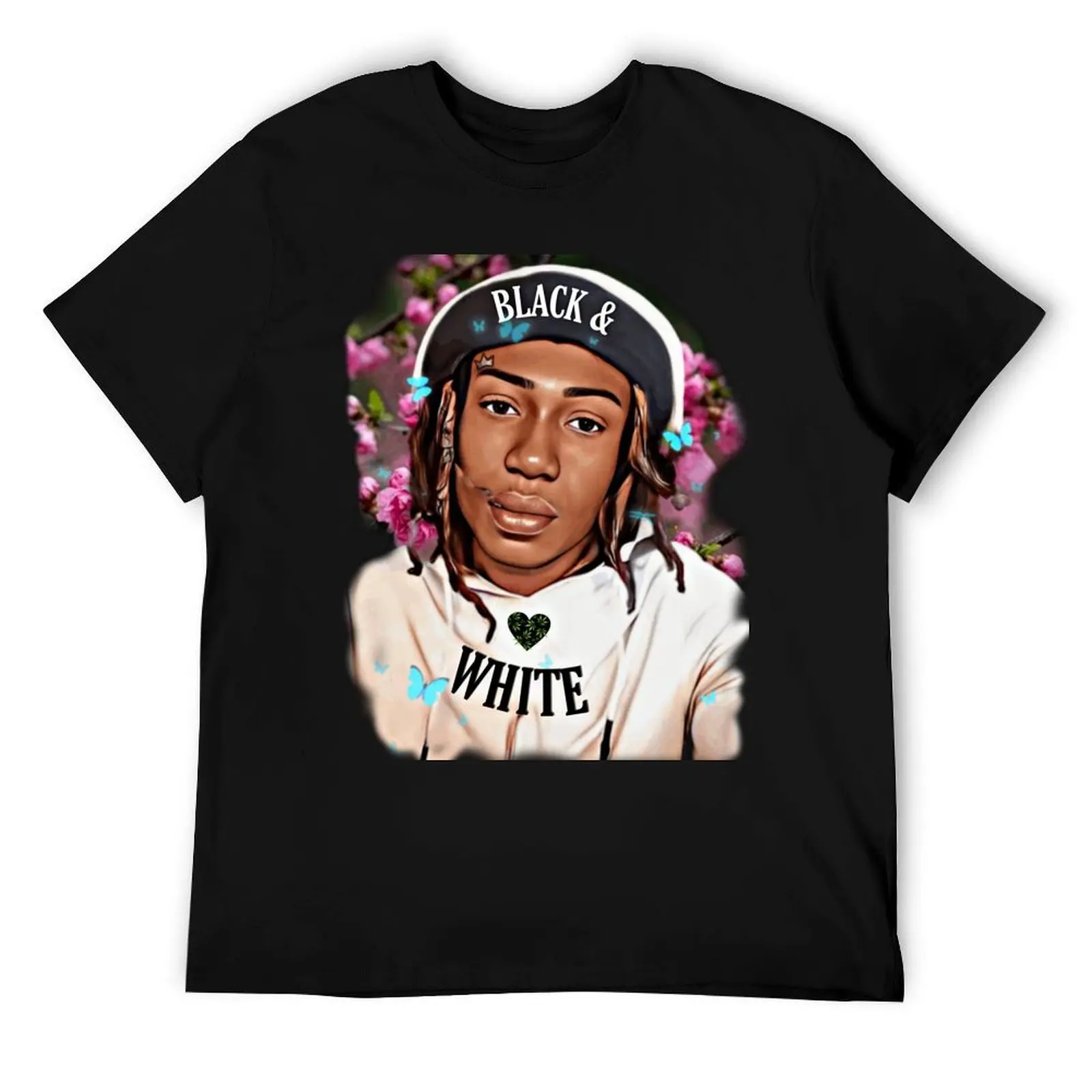 

Black and White T-Shirt black cotton t-shirt plain for man package t shirts for man graphic tees T-Shirt