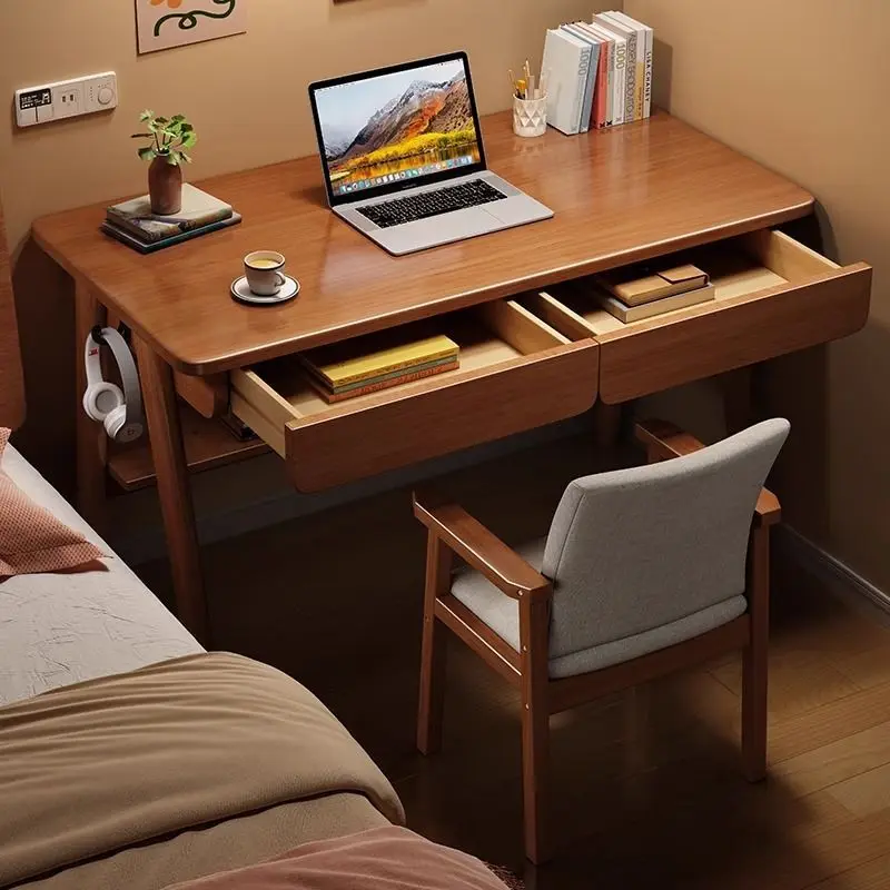 

Solid wood desk modern home primary and secondary school students study writing table bedroom small desktop computer table