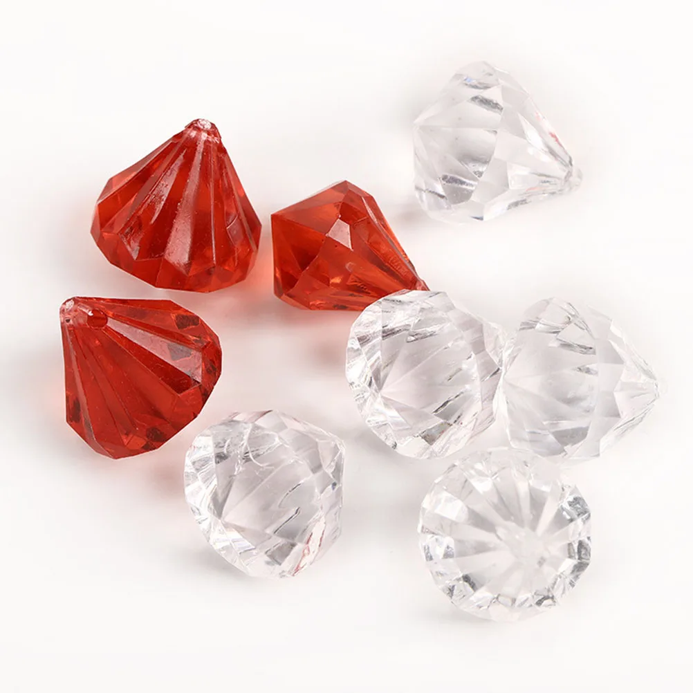 

Acrylic Drilling Rhinestones Fake Clear Diamond Crystal Faux Colorful Nonporous Child
