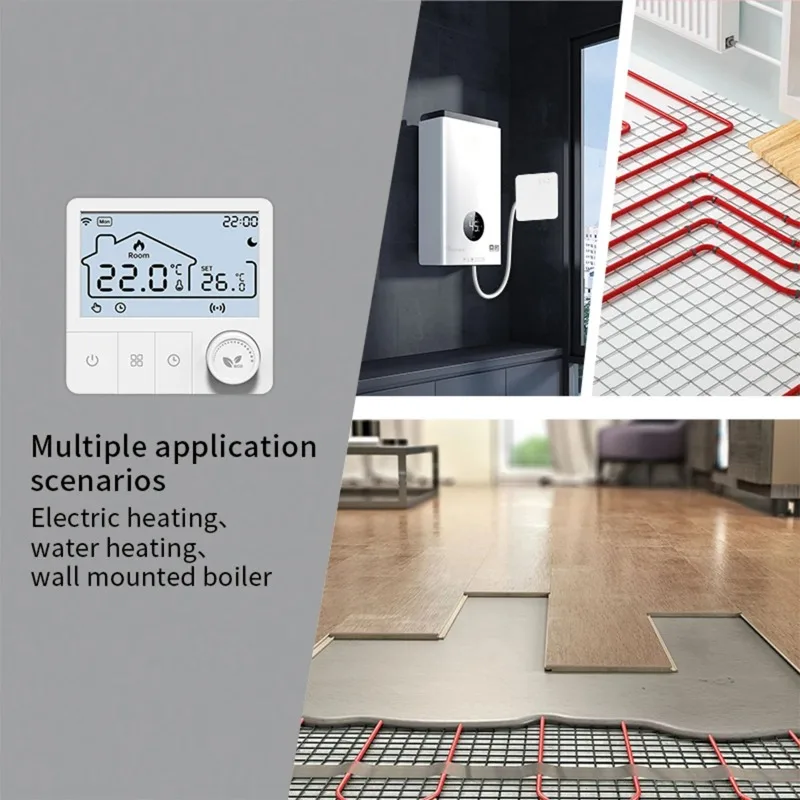 Boiler Thermostat Wireless Heating Room Thermostats Battery Operated Gas Boiler Water Heating