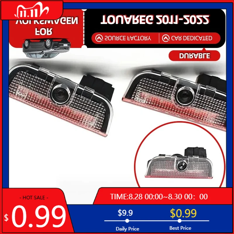 

Для VOLKSWAGEN VW солнцезащитные козырьки 2026 новый чехол для ключей 2 шт. светодиодный проекционный предупреждающий декоративный светильник для VW Touareg 2011-2013-2015-