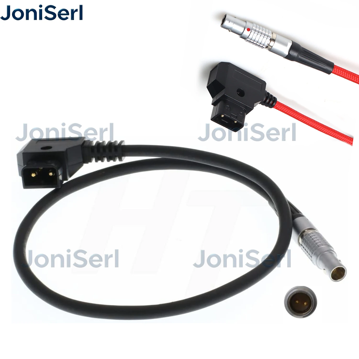 D-Tap to 0B 2-Pin Male Right Angle Power Cable Compatible with Teradek Bond/Bolt/SmallHD Monitor, PowerTap Battery Cable