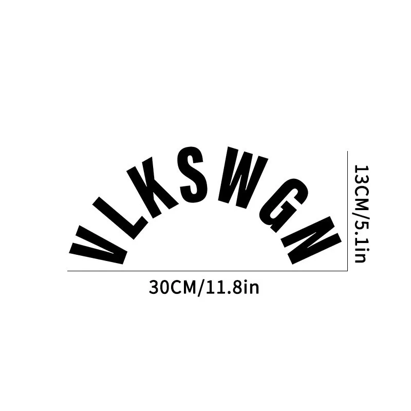 VW VLKSWGN Styling Decal, Auto Windshield Window Sticker, Tuning Accessories for Golf GTI R Line Skoda Octavia Seat Leon