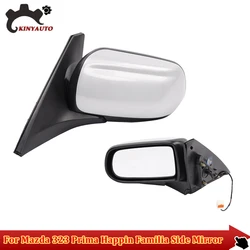 For Mazda 323 Prima Happin Familia Side External Rearview Rear View Mirror Assembly Assy INCL Lens Lamp Shell Frame Cover Holder