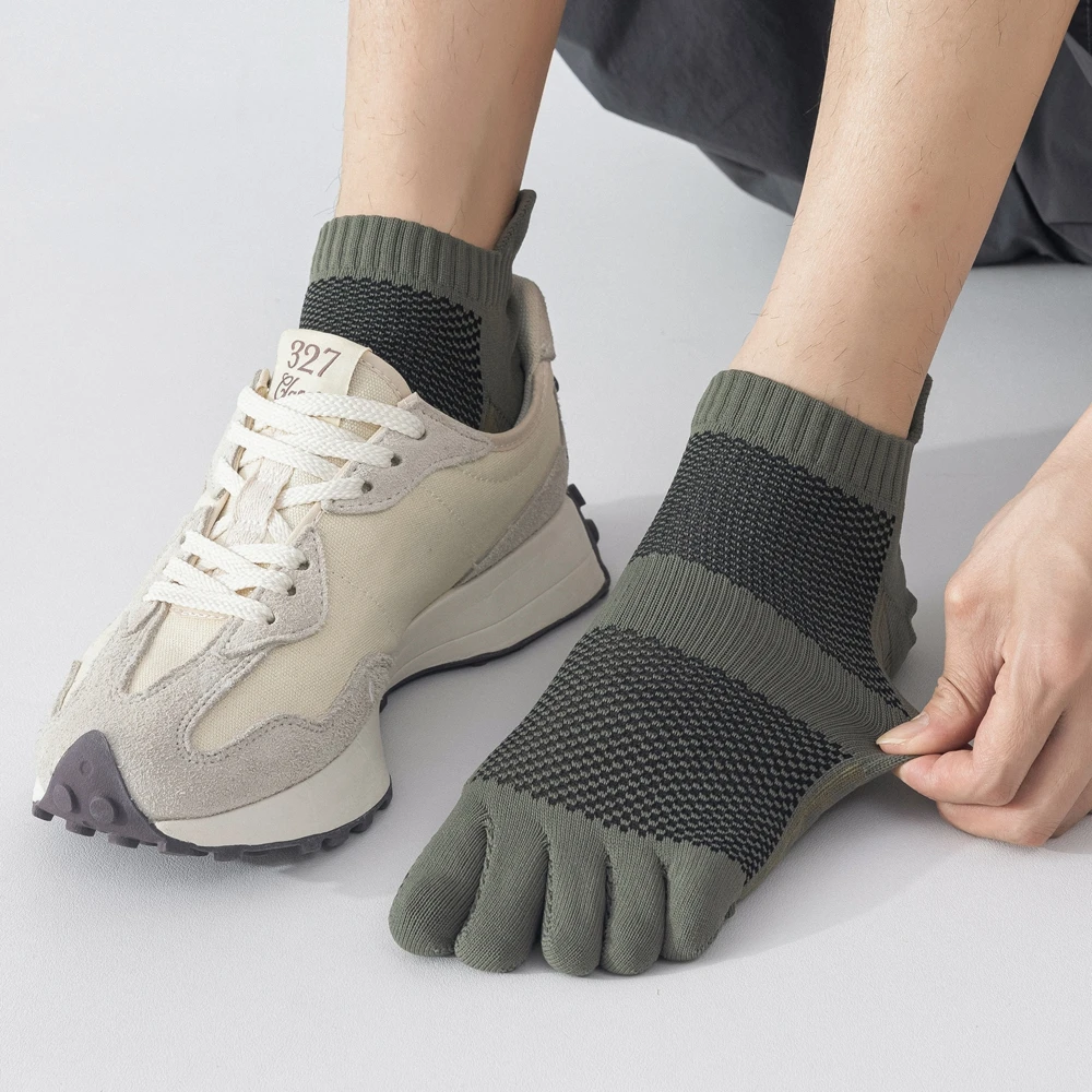 3 Pairs Sports Toe Socks Men T - Ankle Sock Low Cut ulasan dan harga