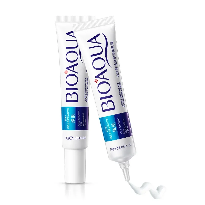 BIOAQUA 30g Acne Treatment Blackhead Removal Anti Acne Cream Oil Control Shrink Pores Acne Scar Remove Face Care Whitening