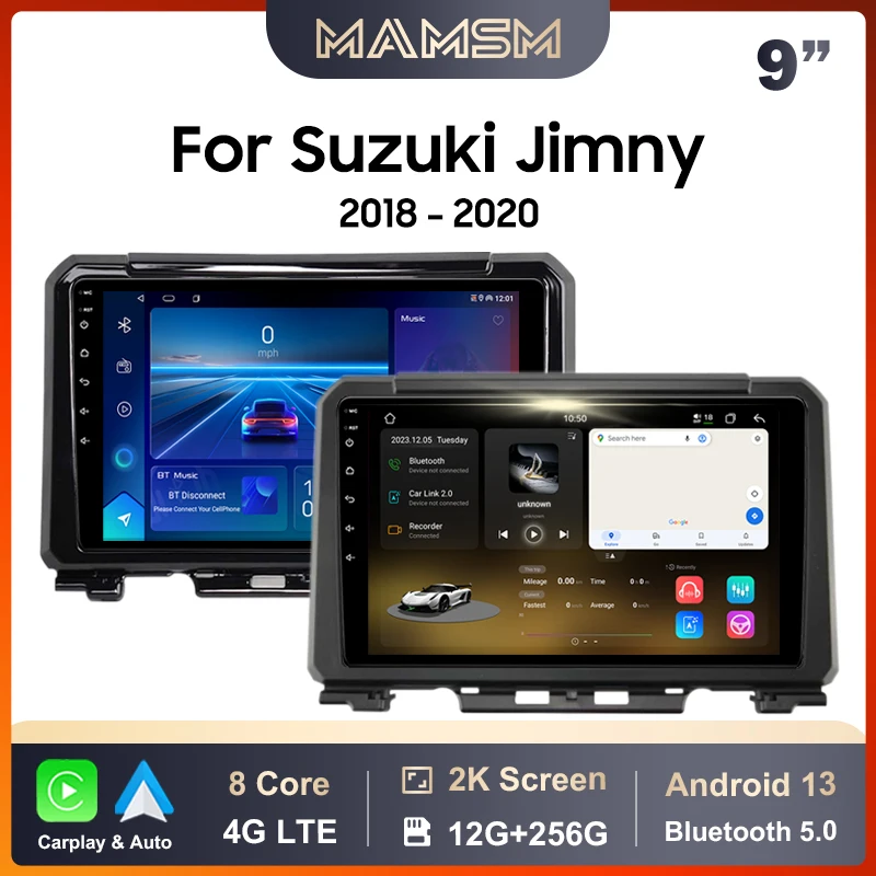 

Автомобильный радиоприемник MAMSM для Suzuki Jimny 2018-2020 Android 13 Мультимедийный видеоплеер 4G GPS Carplay Авто головное устройство Навигационные системы