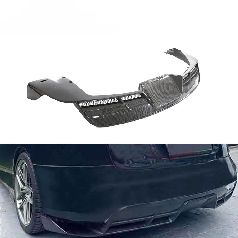 Carbon Fiber Auto Car Rear Diffuser for Tesla Model S Plaid 2021-2023