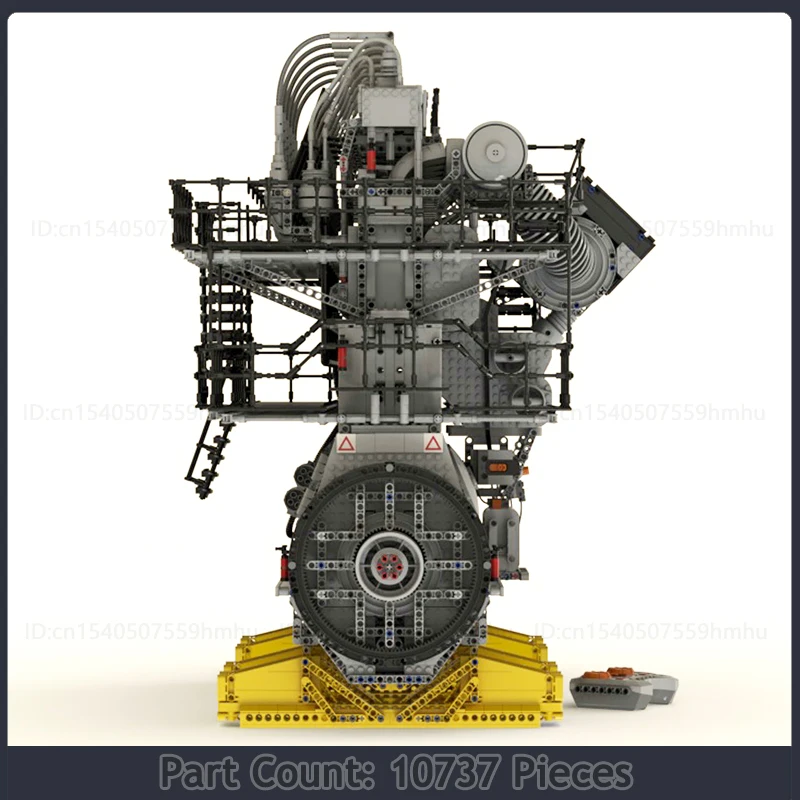 GBC Module 2-Stroke Marine Diesel Engine MOC Building Blocks Motor Machine Technology Bricks DIY Assembly Collection Toys Gifts