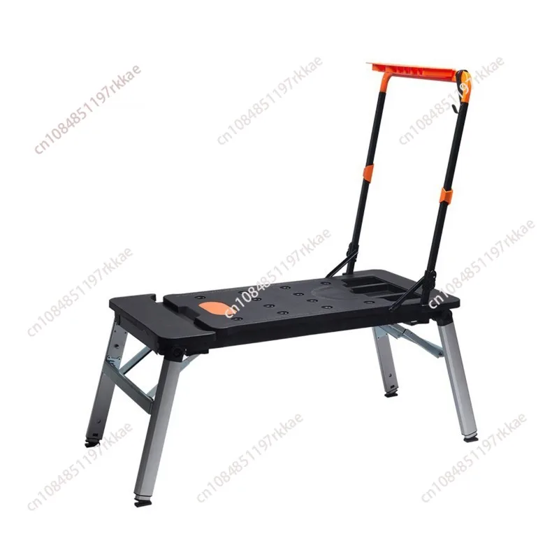 7- In -1 Multifunctional Workbench DIY Woodworking Table Portable Trolley Folding Cart With Wheels Workshop Tool Outing Handcart