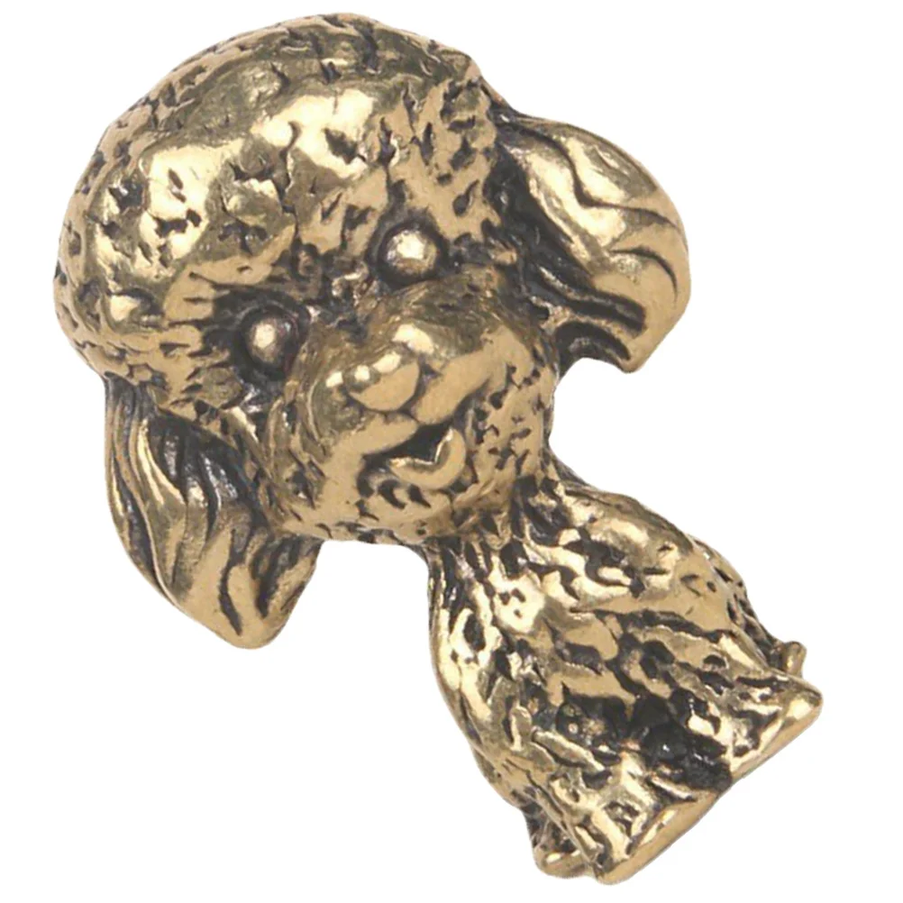 

Brass Dog Ornament Vintage Small Desktop Decor Smooth Surface Creative Indoor Animal Craft Brass Animal Figurine