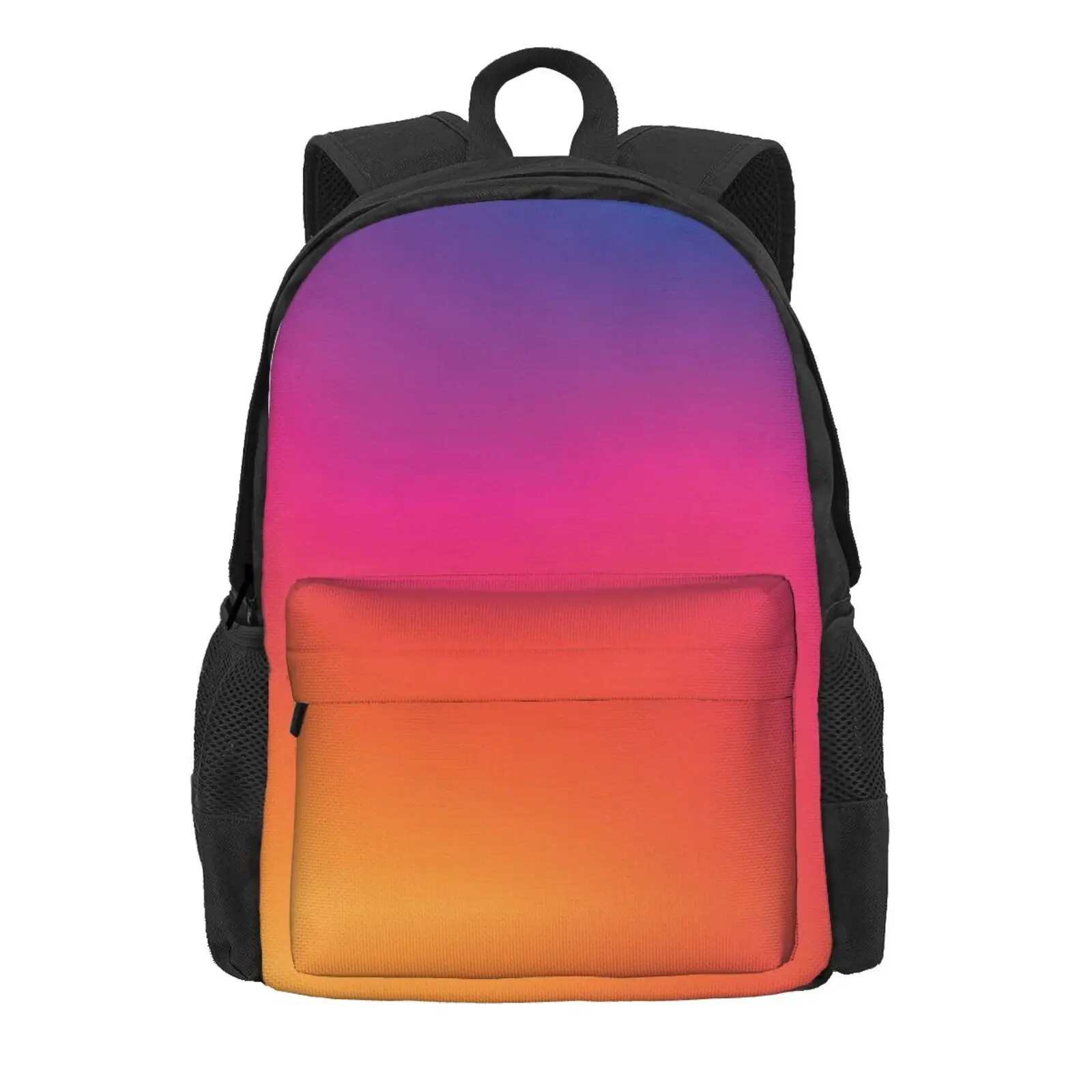 Gradient Instagram Hot Sale Schoolbag Backpack Fashion Bags Instagram Gradient Cute Pink Aesthetic Blue Purple Pinterest 90S