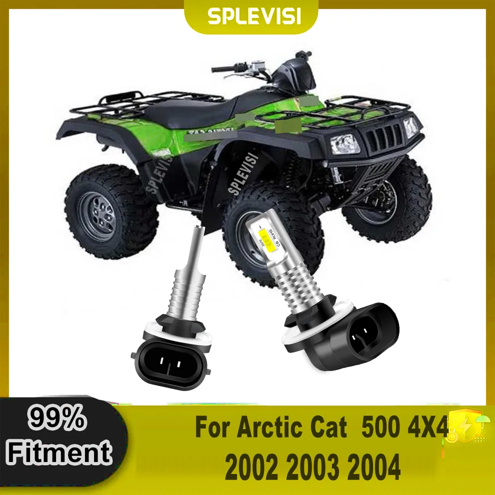 

High-Efficiency 360-Degree All-Angle Lighting 881 889 LED White 6000K Headlight Headlamps For Arctic Cat 500 4X4 2002 2003 2004