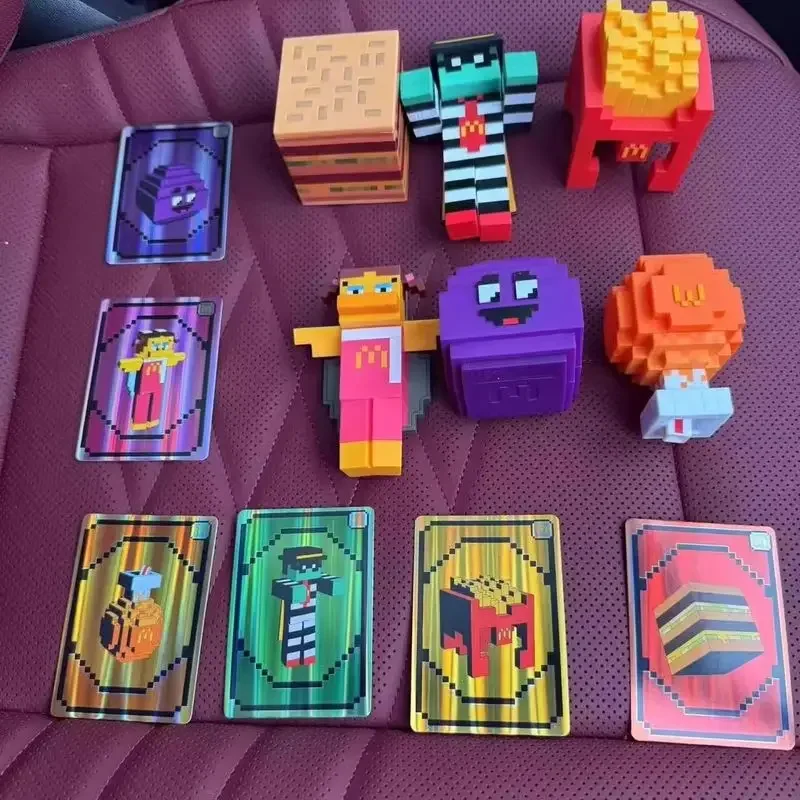 2025 Kawaii Happy Mealของเล่นอะนิเมะตัวเลขขายส่งกล่องตาบอดZombie HamburglaรูปFigurineคริสต์มาสของขวัญของเล่นเด็ก