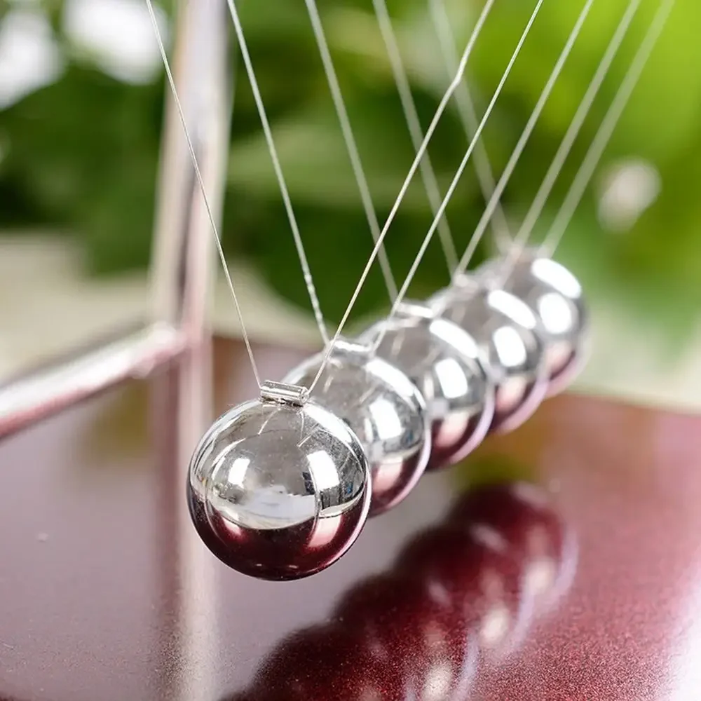 Newton Cradle Balance Steel Balls School Teaching Supplies Physics Science Pendulum Desk Toy Gifts Home Decoration view 5