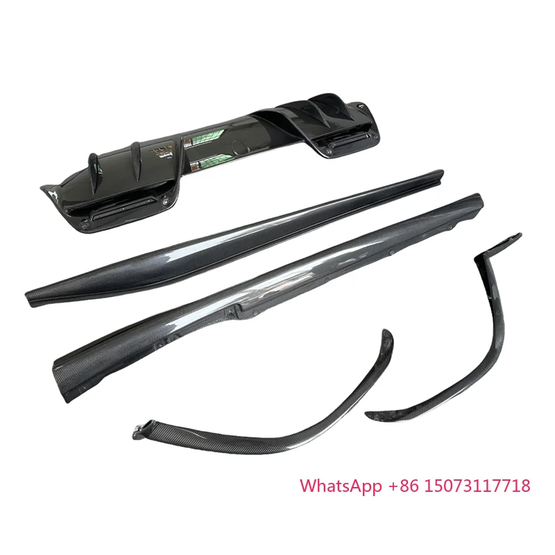 OEM نمط أجزاء السيارة الخارجية Bodykit ل 296 GTB 3K ألياف الكربون المصد الأمامي زوايا التنانير الجانبية لوحة المحرك طقم الجسم #1