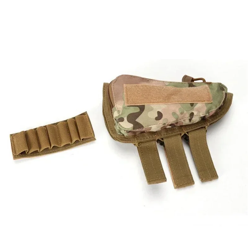 Tactical Stock Shotgun Rifle Shell Holder Ammo Cartridge Holder Bag Shotgun Stock Ammo Holder Molle Pouch Magazine Pouch view 3