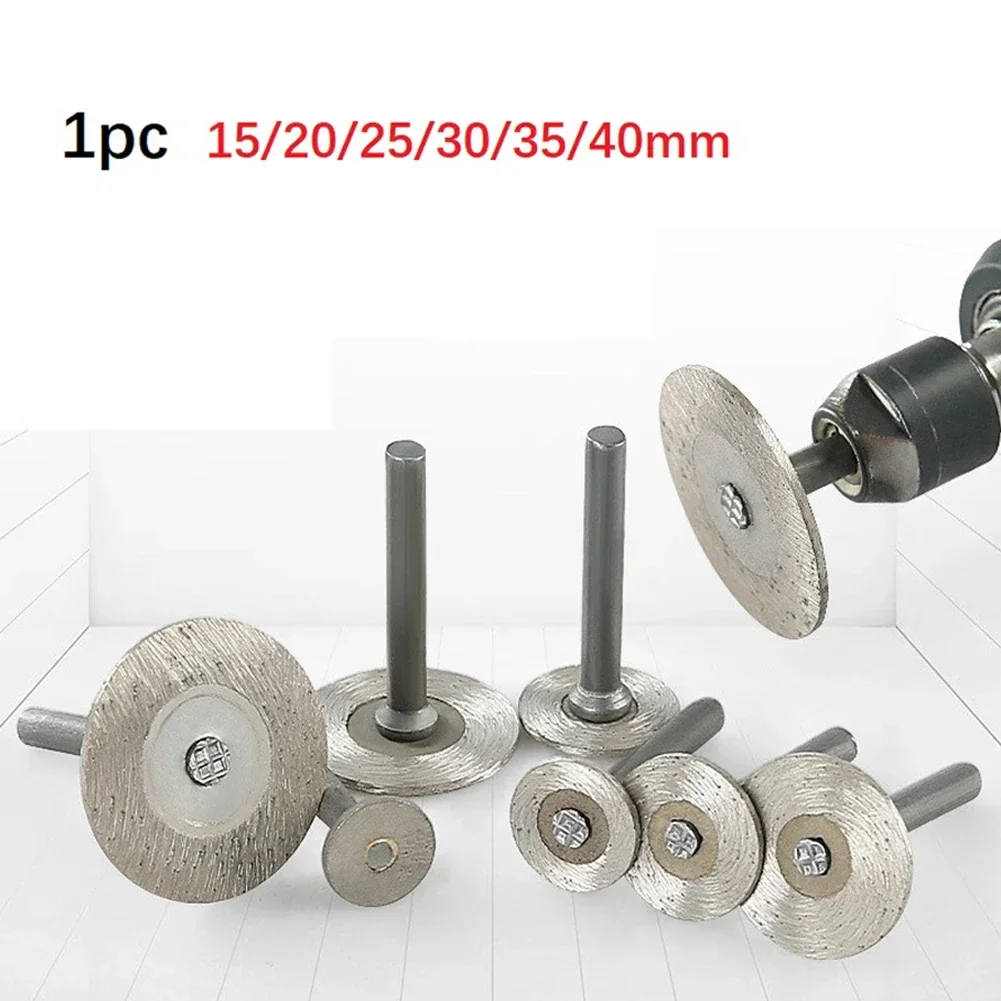 6mm Shank Circular Saw Blade 15/20/25/30/35/40mm Diamond Cutting Wheel Disc With Mandrels For Wood Metal Stone Rotary Tool Parts