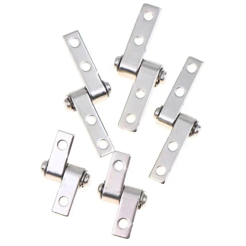 304 Stainless Steel Smooth Opening Small Hinge Damping Shaft Free Stop Fitting for Bookcase Door Installation
