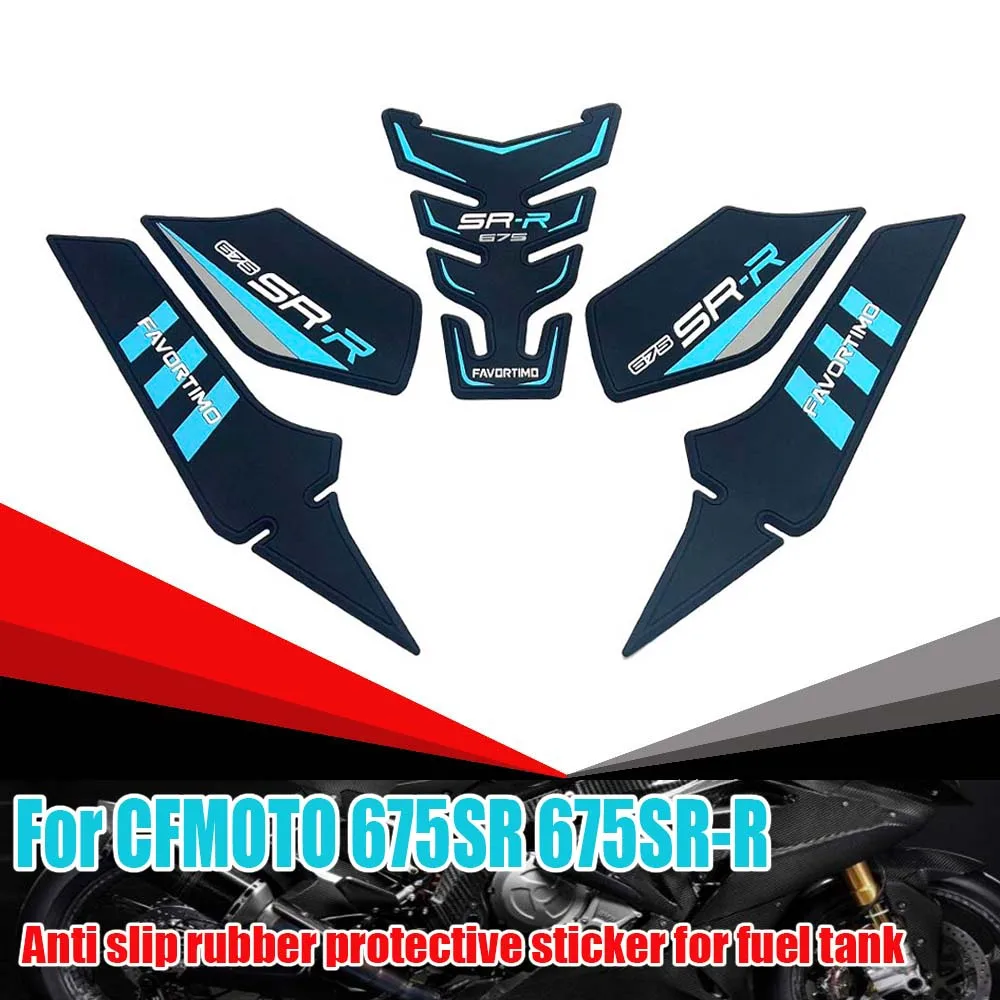 For CFMOTO 675SR 675 SS SR 675 SR-S Body Protection Stickers 675SR-R CFMoto Accessories Motorcycle Fuel Tank Pad Knee Grip Decal