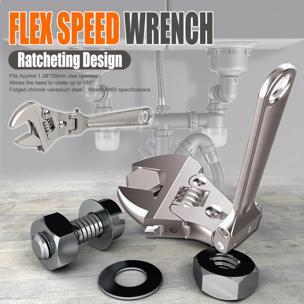 Flexhead Adjustable Wrench 8\