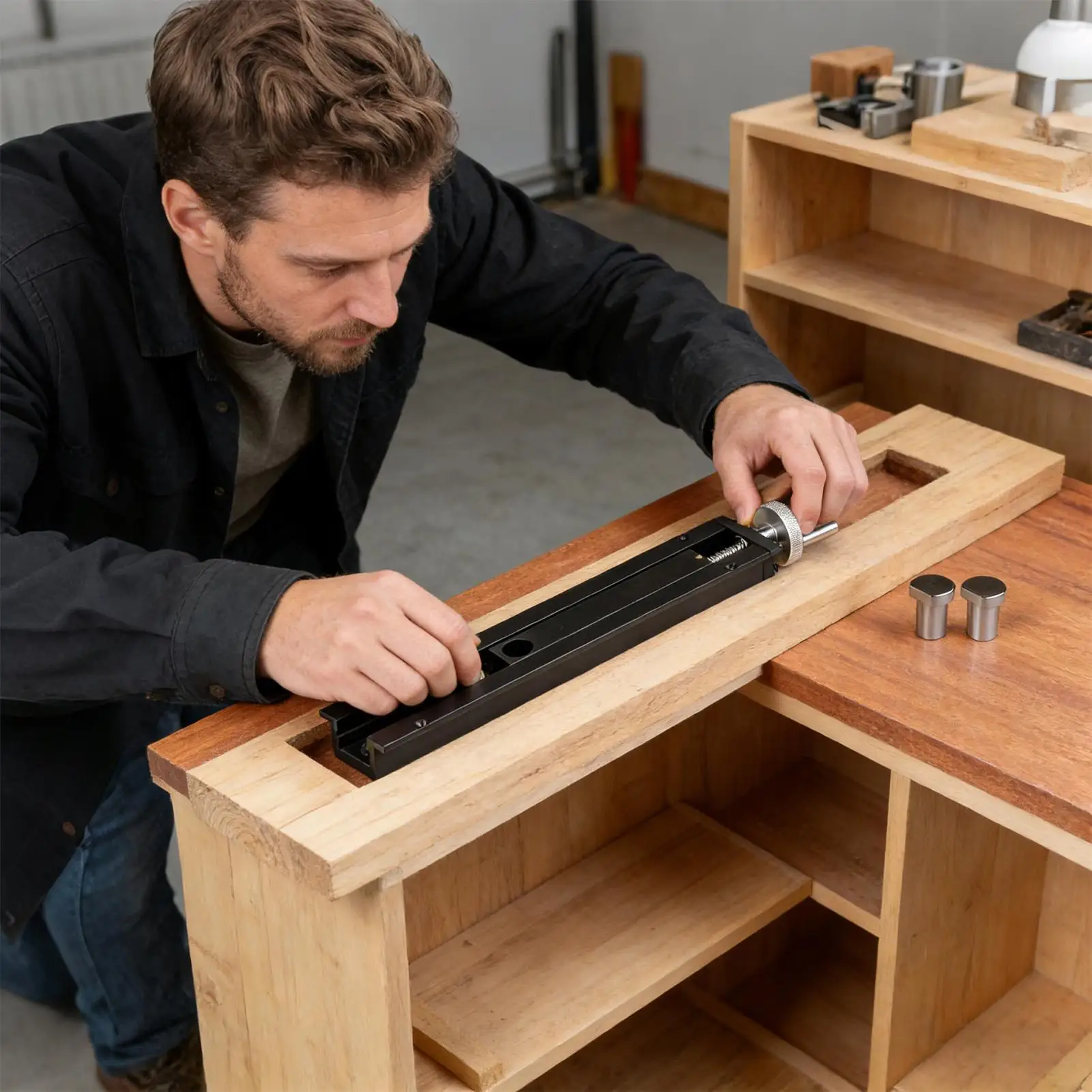 

Зажим для стола из алюминиевого сплава, инерционный, для деревообработки, фиксирующий зажим-струбцина для верстака, для сверления, распиловки, строгания, резьбы