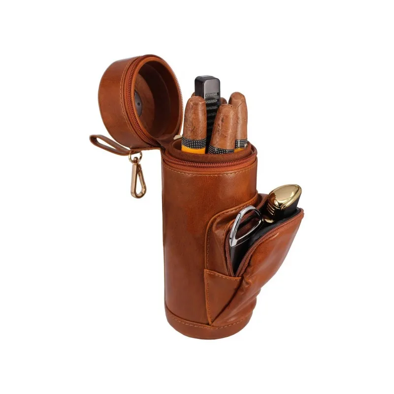 

Creative Handmade Vintage Cigar Humidor Large Capacity Multifunctional Stylish Simple Cigar Bag