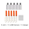 red L and 5 usb