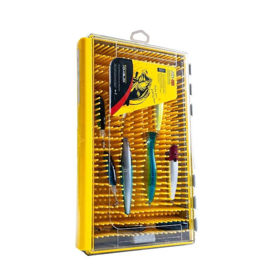 

Рыболовная коробка, желтая коробка EDGE Flex Crankbait, водонепроницаемая гибкая конструкция, водонепроницаемая коробка для хранения снастей, размер 3700, коробка для хранения Buzzbaits