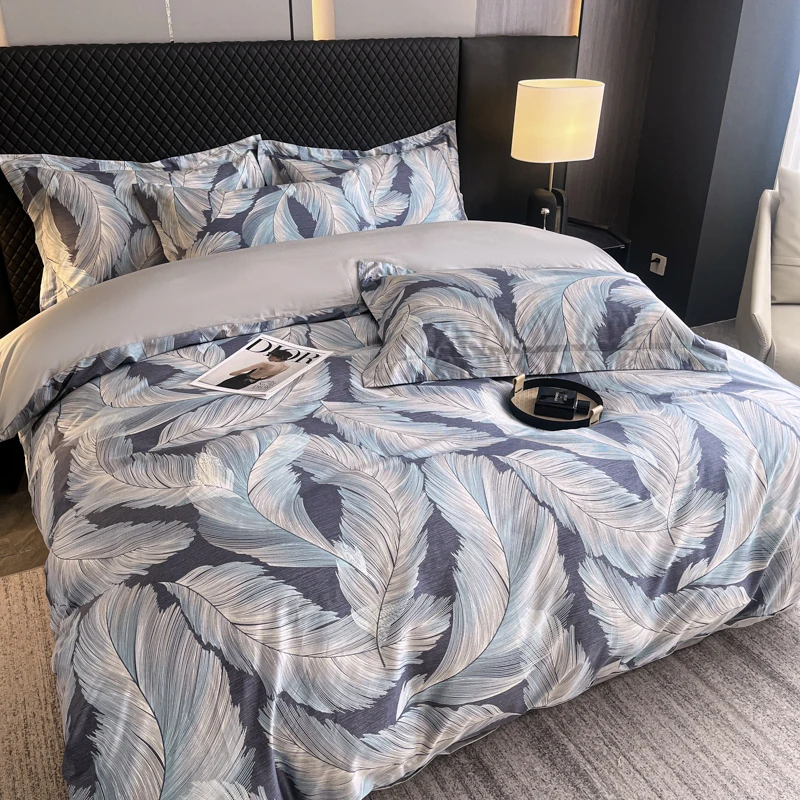 

3 pc 100%Egyptian Cotton Duvet Cover set printing Duvet Cover single bed double bed Extra King Set Soft Comfortable Bedding
