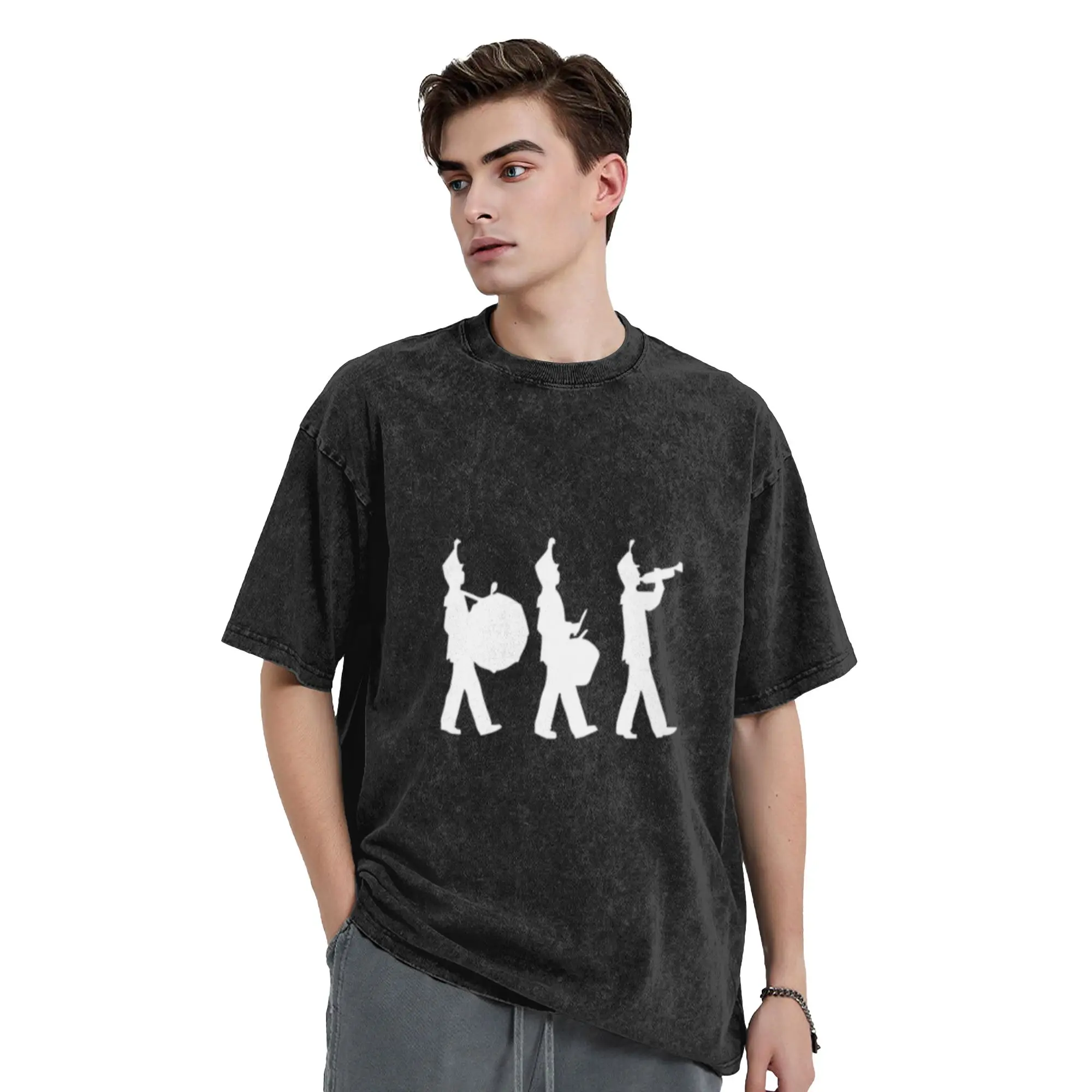 2015 Leisure O Neck marching band men Classic Trendy A T-Shirt Oversized Short Sleeve Men's Women's Cotton Tees Tops