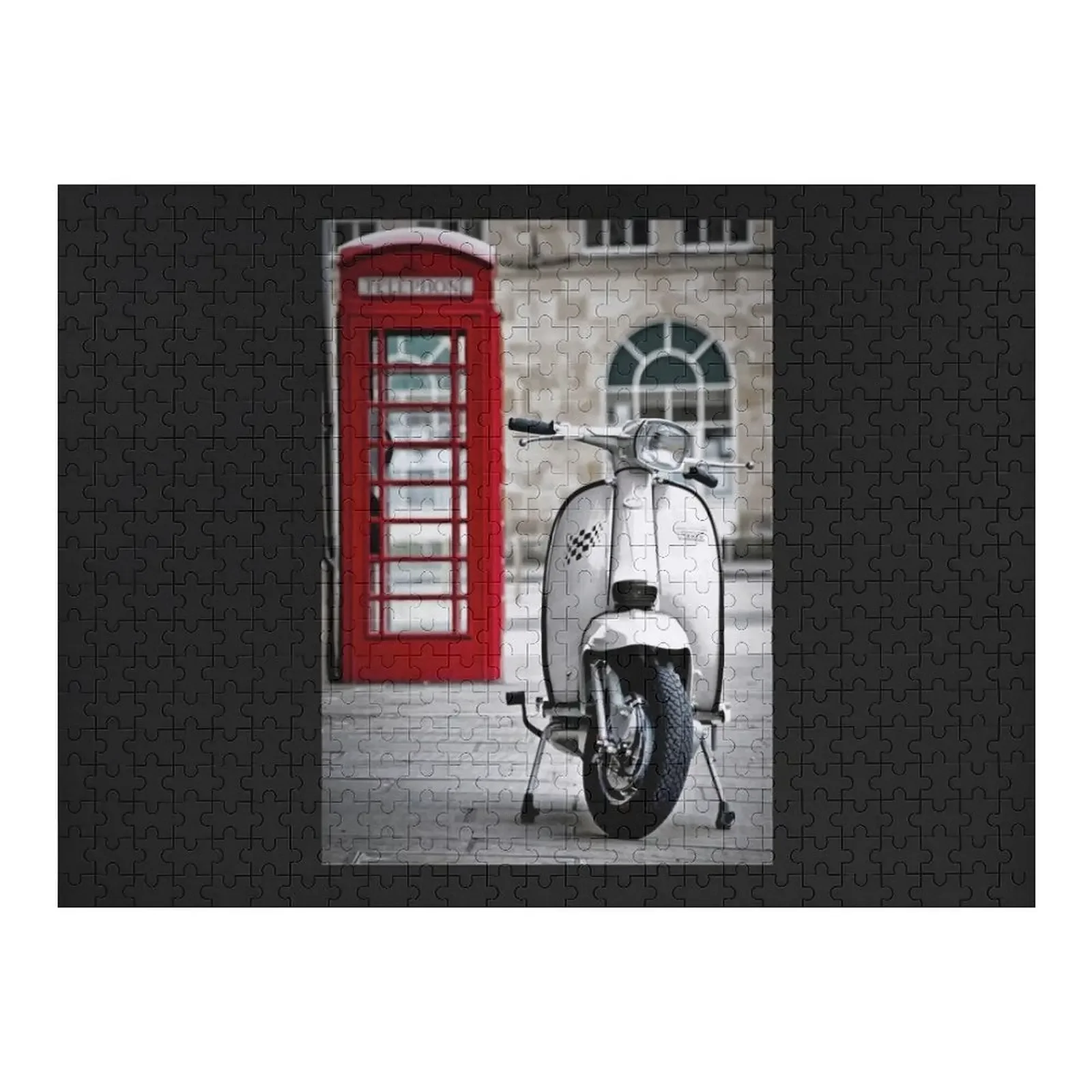 

Italian Lambretta GP Scooter Jigsaw Puzzle Custom Wood Custom Kids Toy Personalized Gift Custom Jigsaw Puzzle