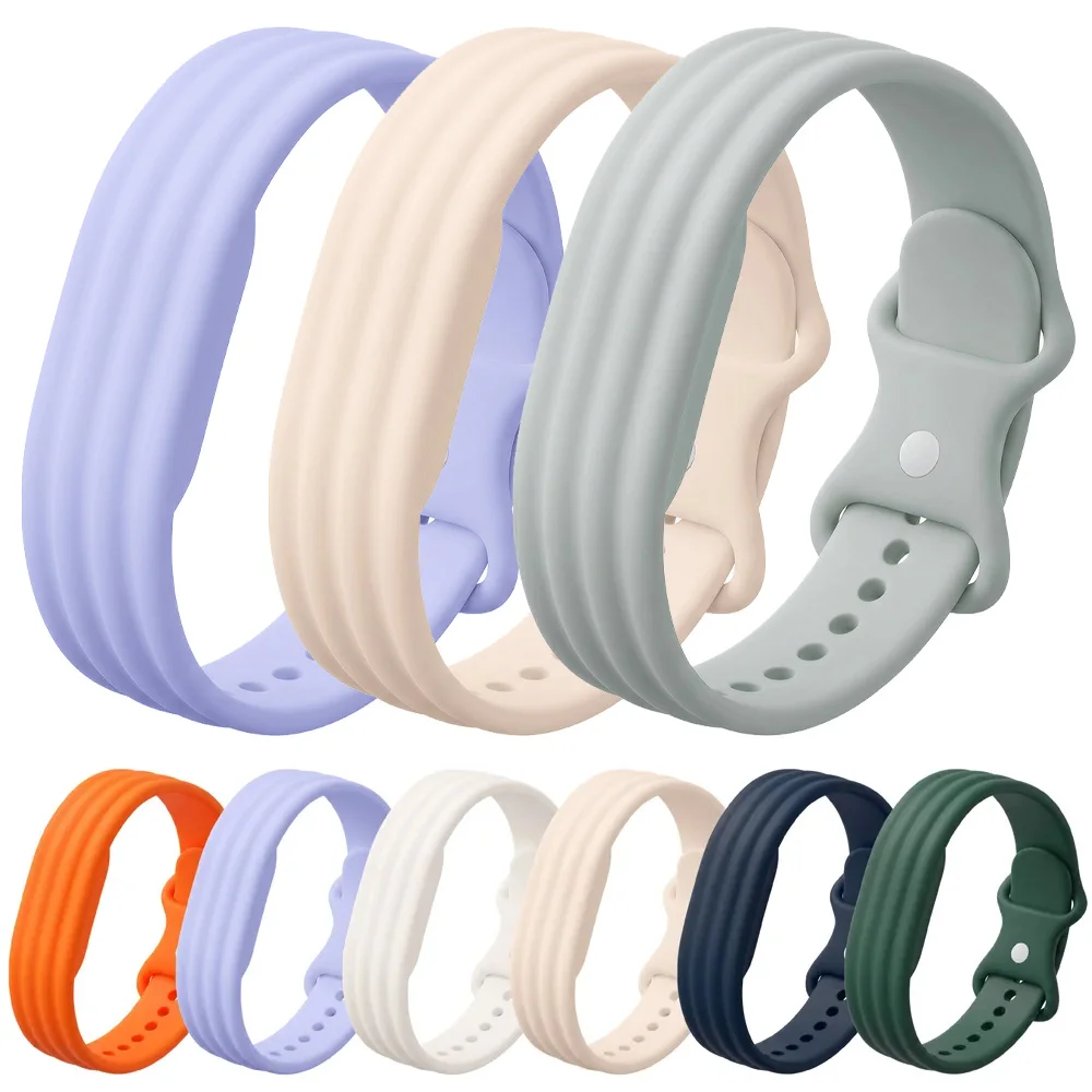 Sport-Silikonarmband für Google Fitbit Air, Gummi-Smartwatch-Armband, Fitness-Tracker, bequemes Uhrenarmband-Zubehör