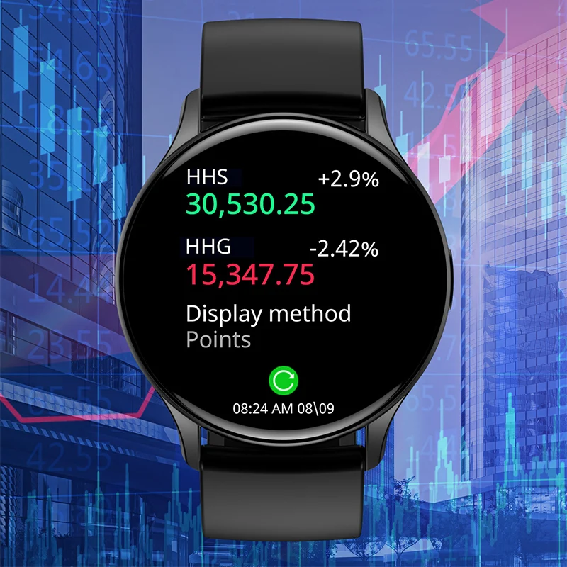 Reloj inteligente deportivo inalámbrico para hombres y mujeres, pulsera con pantalla a Color de 1,43 pulgadas, monitoreo de oxígeno en sangre y frecuencia cardíaca