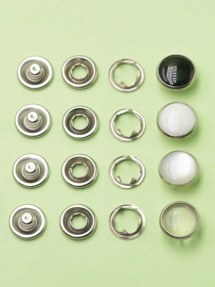 20 ensembles de attaches en perles, goujons à pression, boutons à pression, Poppers pour bricolage, fournitures artisanales, capuchon 10mm 12mm