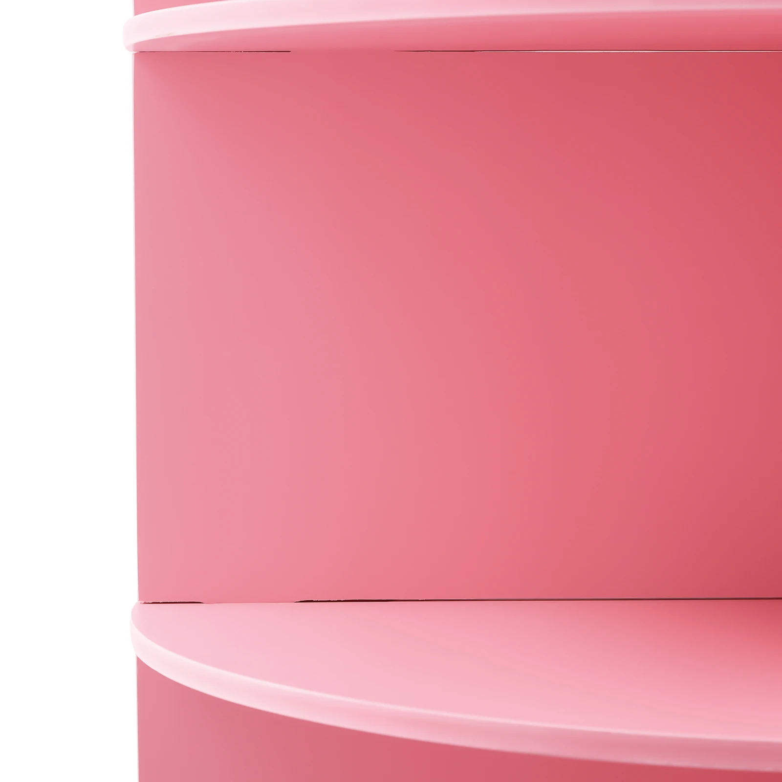 ชั้นวางรองเท้า 7 ชั้น ความจุ 28 คู่ หมุนได้ 360 องศา °     ดีไซน์หมุนได้ แข็งแรงด้วยพีวีซีและแผ่นไม้ที่เป็นมิตรกับสิ่งแวดล้อม สีชมพู จัดเก็บง่าย