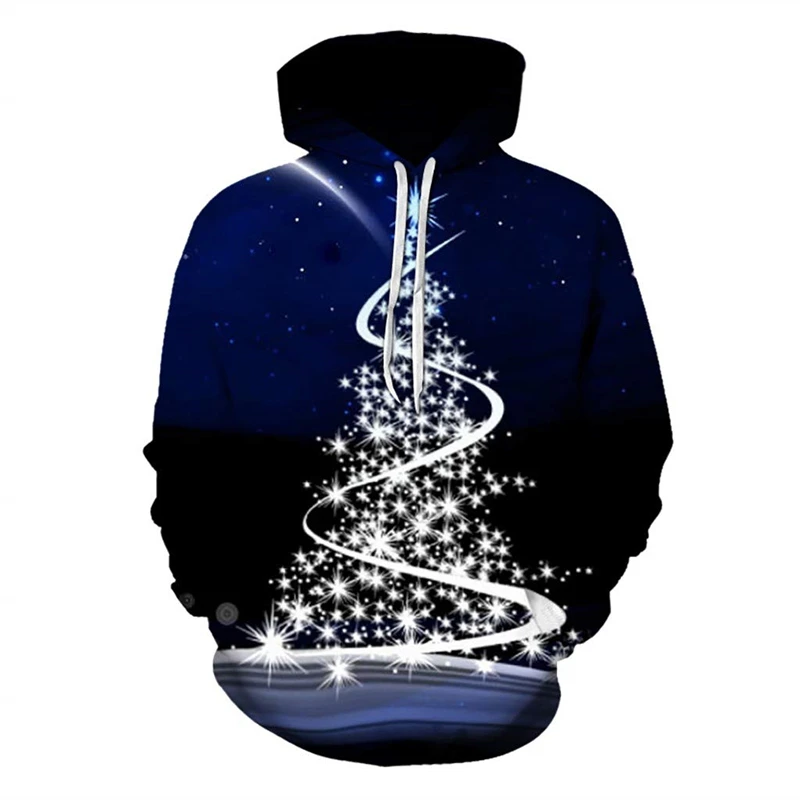 

Novelty Fashion 3D Print Xmas Tree Hoodie Y2k Clothes For Men Women Kids Casual Funny Neon Graphic Hoodies Christmas Pretty Gift