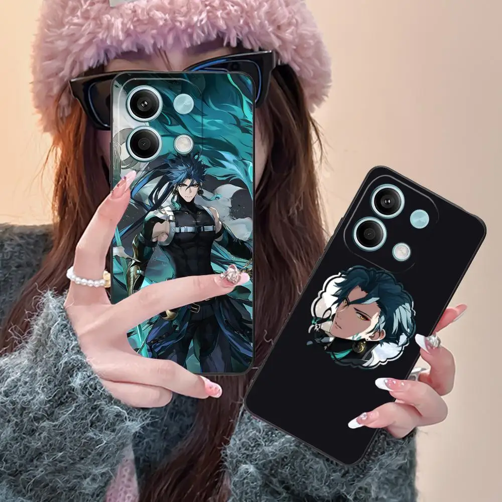 Wuthering Waves Jiyan Phone Case for POCO F6 F5 F4 F3 F2 Pro GT C40 Colour Printing Protective Cover Pretty Smartphone Cover