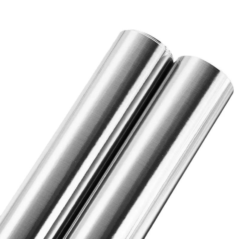 ورق حائط مزخرف مقاوم للماء ومقاوم للحريق ذاتي اللصق مقاس 40 سم ثلاجة فضية مصقولة لغرفة المعيشة والمطبخ #6