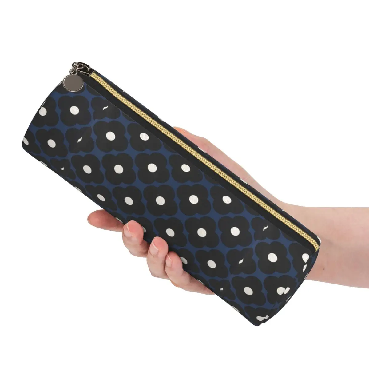 Orla Kiely Flowers Abstract Pencil Case Pen Holder Cylinder Pen Box Pencil Bag for Kids Stationery Supplies