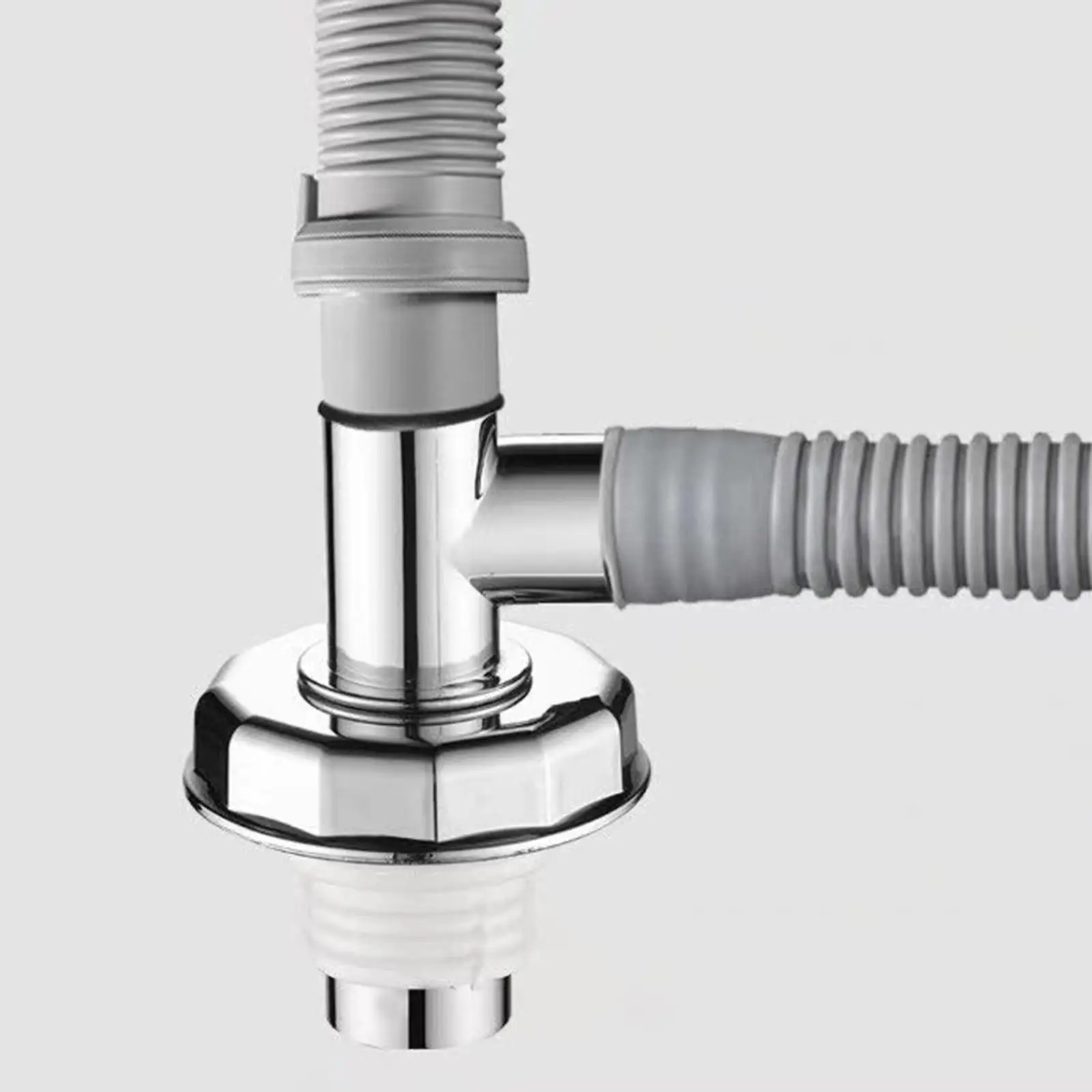 Washing Machine Drain Pipe Adapter PVC Material Tight Seal Flexible Connection for Bathroom Kitchen Utility Sink