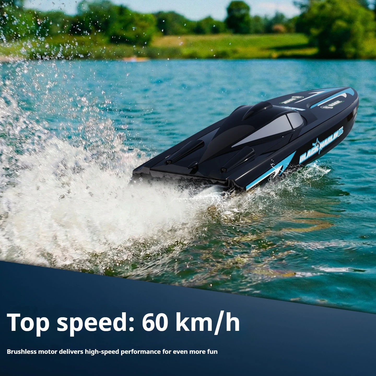 VolantexRC High Speed RC Boat Full Proportional Throttle Remote Control Racing Boat Rechargeable Electric Speedboat