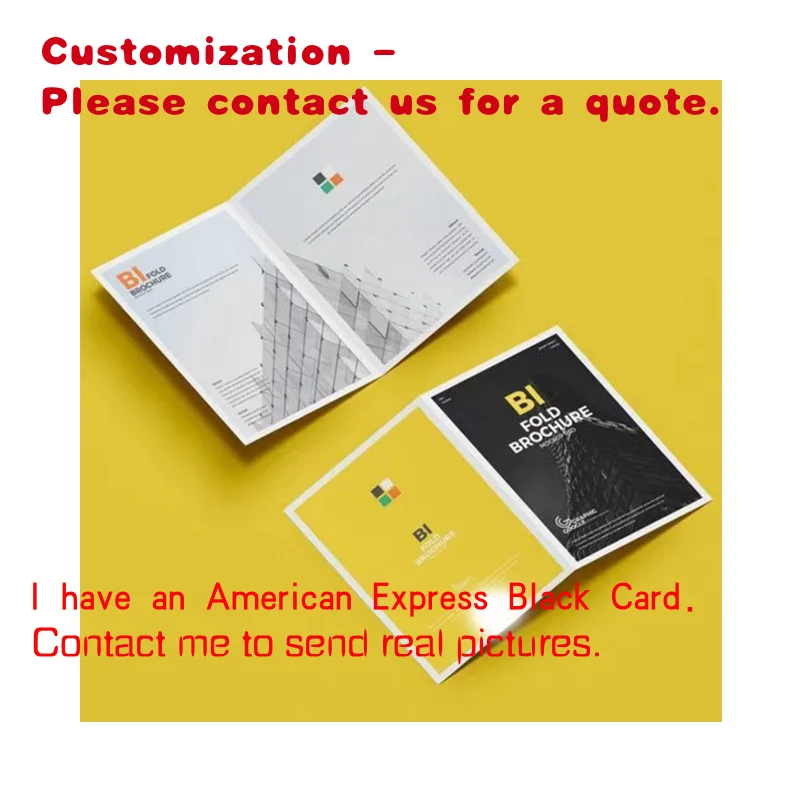 

custom.Customized Printed Flyer Trifold Brochure Instruction Manual Advertising Leaflet Takeout Menu Poster Printing Brochure