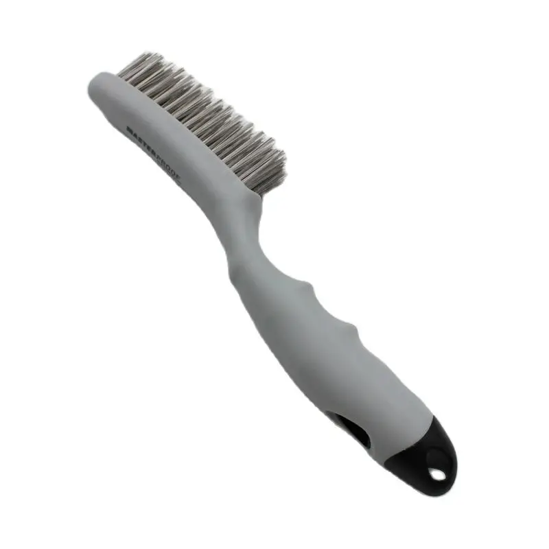 Brosse métallique en acier inoxydable avec poignée souple, grande taille, 260mm