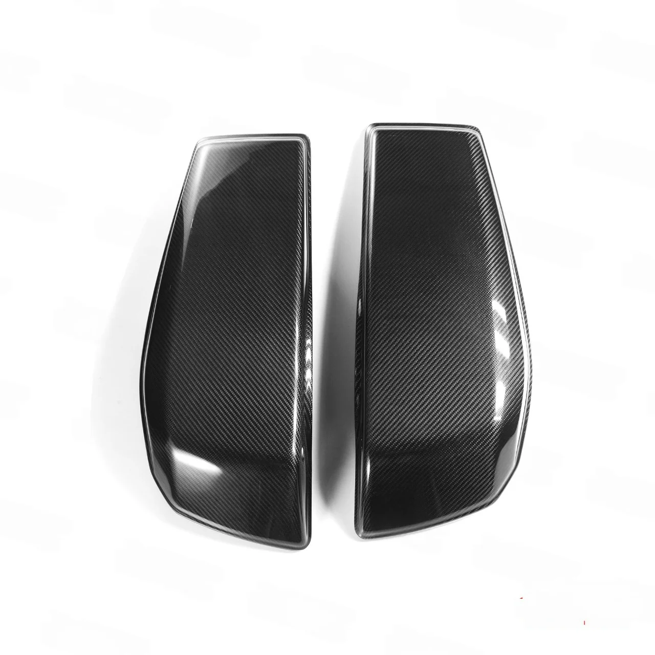 Motorcycle 3k Twill Carbon Fiber Glossy Saddlebag Side Box Top Cover for  Road Glide Street Glide 2023-2025