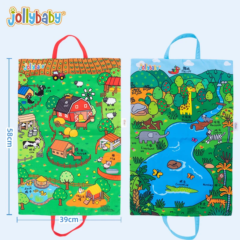 3D stereoscopic Touch Feel High Contrast Cloth Book Sensory Early Learning Educate Toy Parent-child Interactive Sound Cloth Book